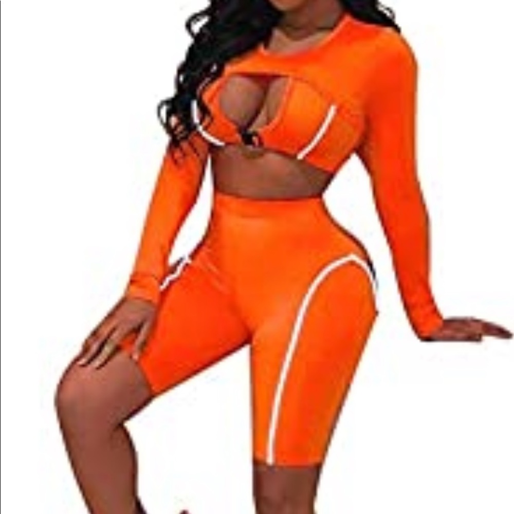 Neon reflective outfit
